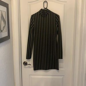 Black and gold dress